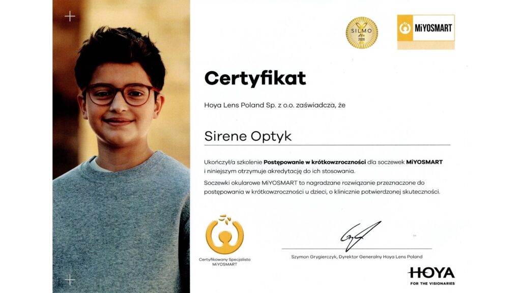 hoya certyfikat